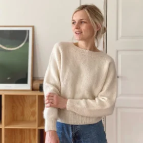 PetiteKnit No frills. Helppo mohair-paidan ohje.