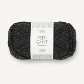 Sandnes Garn Peer Gynt - 1088 Meleerattu hiilenharmaa