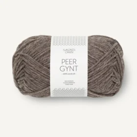 Sandnes Garn Peer Gynt - 2652 Meleerattu keskiruskea