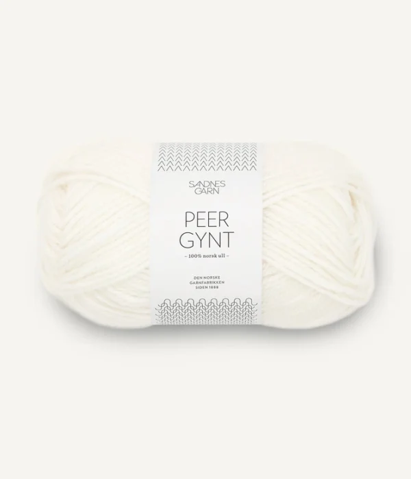 Sandnes Garn Peer Gynt valkoinen