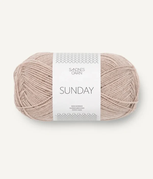 Sandness_garn_sunday_meleerattu_beige Sandness_garn_sunday_meleerattu_beige
