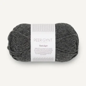 Sandnes Garn Peer Gynt PetiteKnit Charcoal Melange