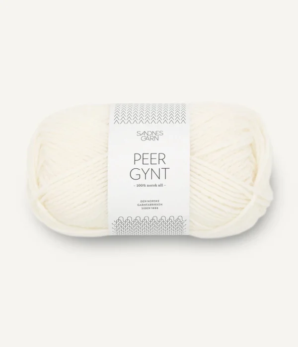 Sandnes_garn_peer_gynt_lämmin_valkoinen Sandnes_garn_peer_gynt_lämmin_valkoinen