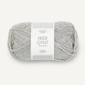 Sandnes Garn Peer Gynt - 1032 Meleerattu vaaleanharmaa