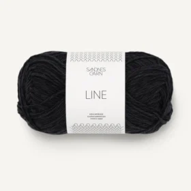 Sandnes Garn Line - 1099 musta