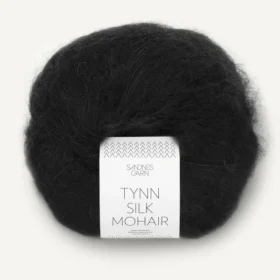 Sandnes Garn Tynn Silk Mohair - 1099 musta