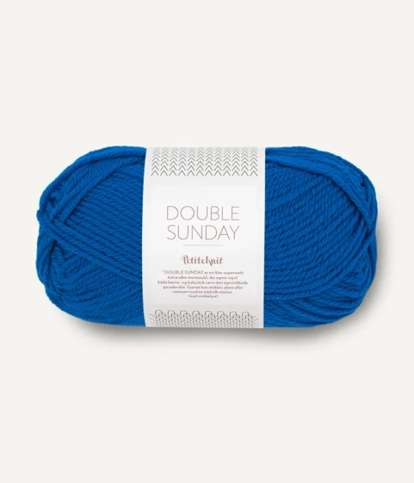Sandnes Garn Double Sunday - 6046 PetiteKnit Electric Blue Sandnes Garn Double Sunday - 6046 PetiteKnit Electric Blue