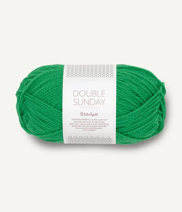 Sandnes Garn Double Sunday - 8236 PetiteKnit Statement Green Sandnes Garn Double Sunday - 8236 PetiteKnit Statement Green