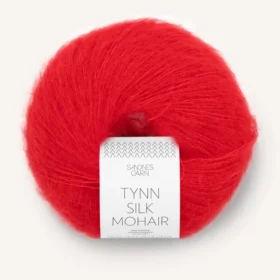 Sandnes Garn Tynn Silk Mohair - 4018 kirkas punainen