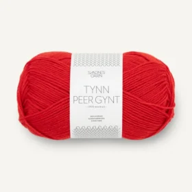Sandnes Garn Tynn Peer Gynt - 4018 Kirkas punainen