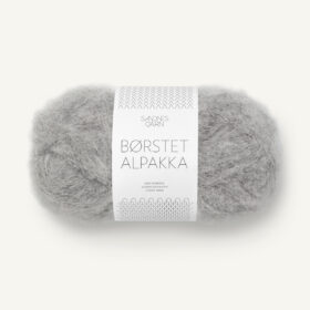 Sandnes Garn Børstet Alpakka - 1042 Meleerattu harmaa