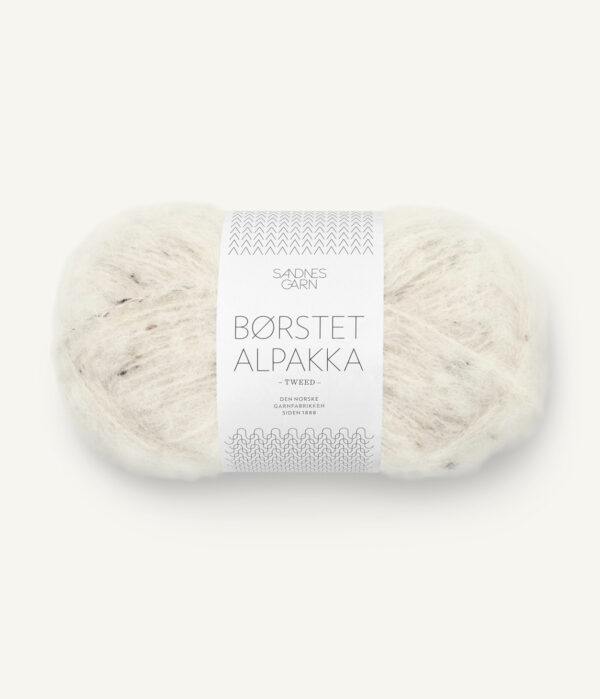 Sandnes Garn Børstet Alpakka - 2523 Luonnonvalkoinen tweed Sandnes Garn Børstet Alpakka - 2523 Luonnonvalkoinen tweed