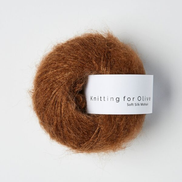 Knitting for Olive Soft Silk Mohair - Dark Cognac_primary Knitting for Olive Soft Silk Mohair - Dark Cognac_primary