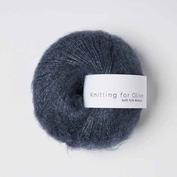 Knitting for Olive Soft Silk Mohair - Dusty Blue Whale_primary Knitting for Olive Soft Silk Mohair - Dusty Blue Whale_primary