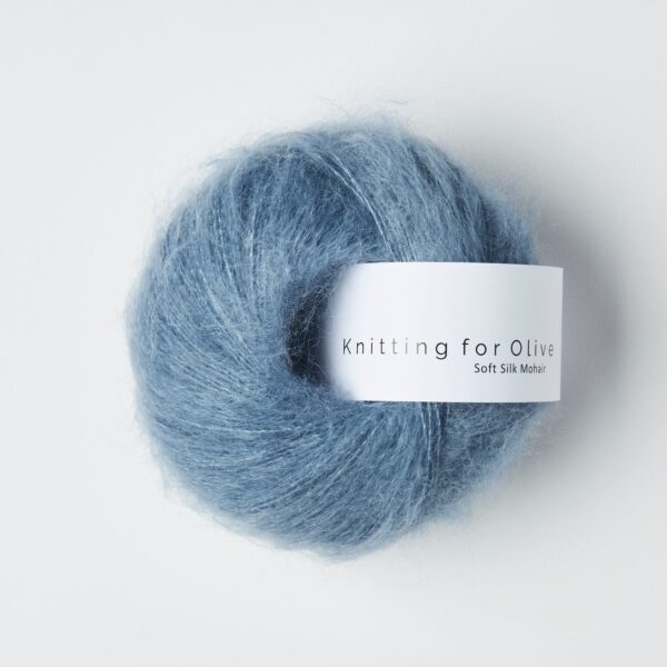 Knitting for Olive Soft Silk Mohair - Dusty Dove Blue_primary Knitting for Olive Soft Silk Mohair - Dusty Dove Blue_primary