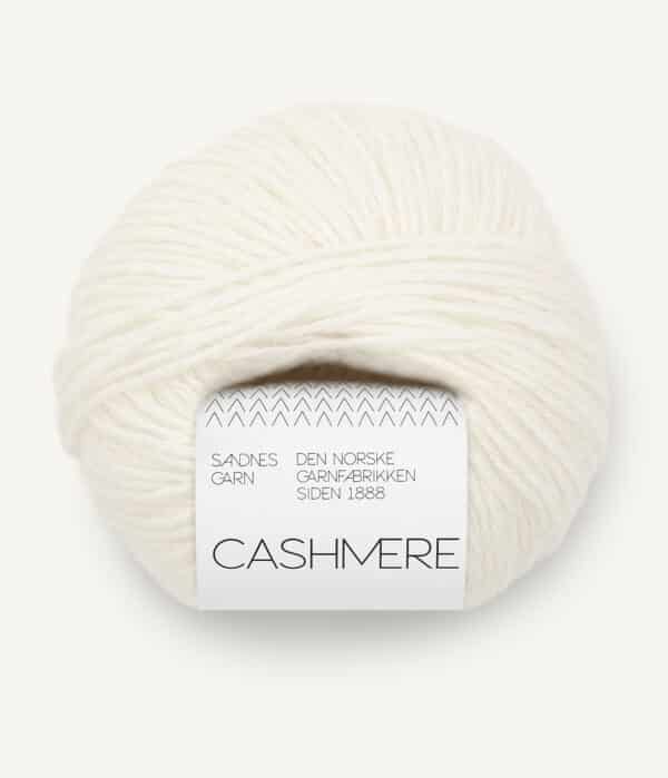 Sandnes Garn Cashmere - 1002 Valkoinen