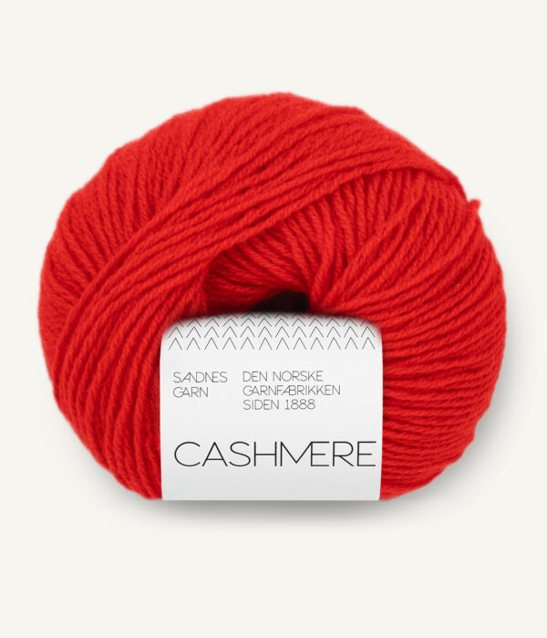 Sandnes Garn Cashmere - 4018 Kirkas punainen Sandnes Garn Cashmere - 4018 Kirkas punainen
